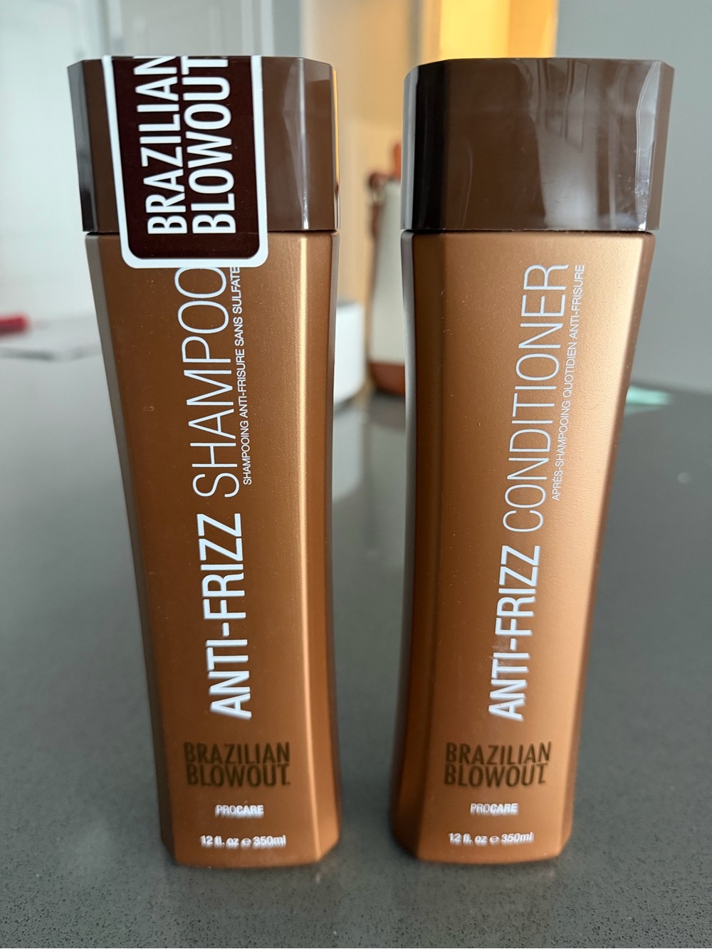 Brazilian Blowout shampoo and conditioner